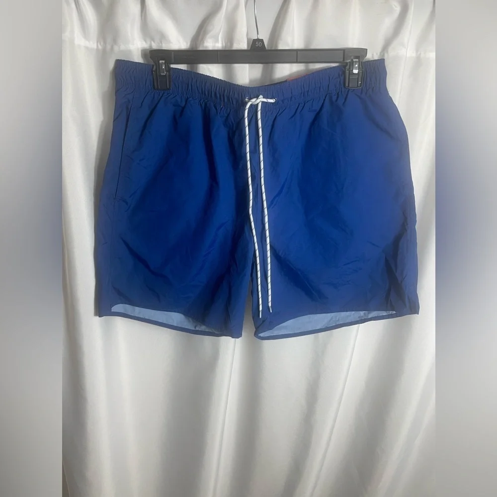 St. John Bay Men's Size XL Royal Blue Drawstring & Pockets Swim Shorts NWT